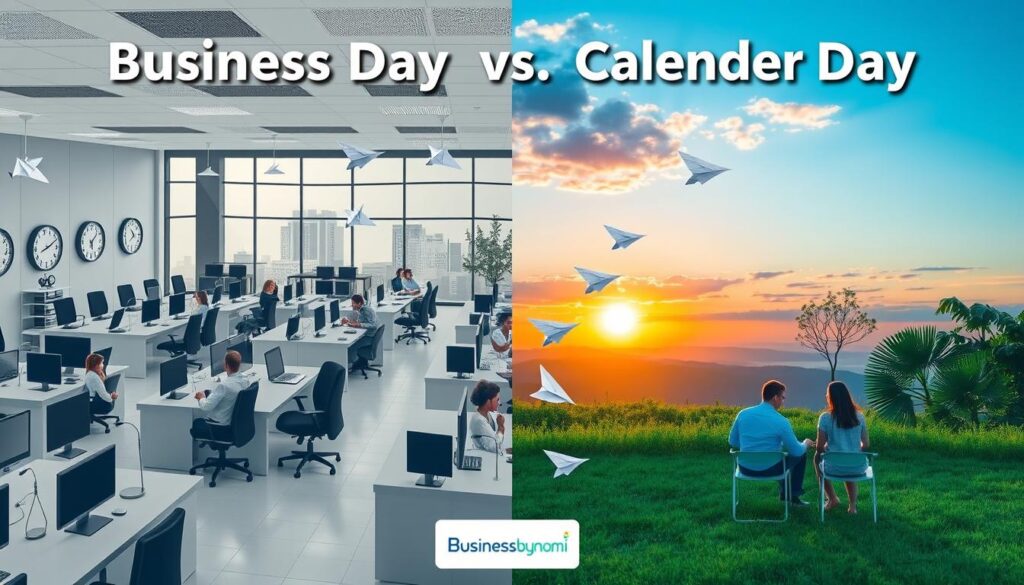 Business Day vs. Calendar Day